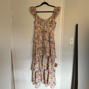 En Saison tiered midi dress